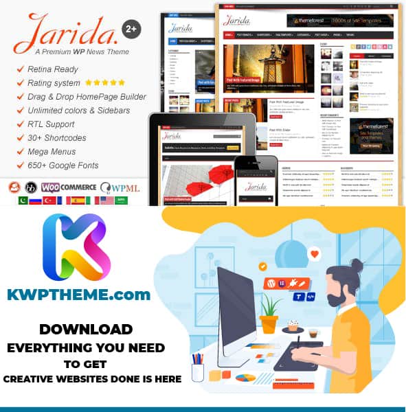 Jarida - Responsive WordPress News, Magazine, Blog Theme Latest - Best Selling WordPress Themes