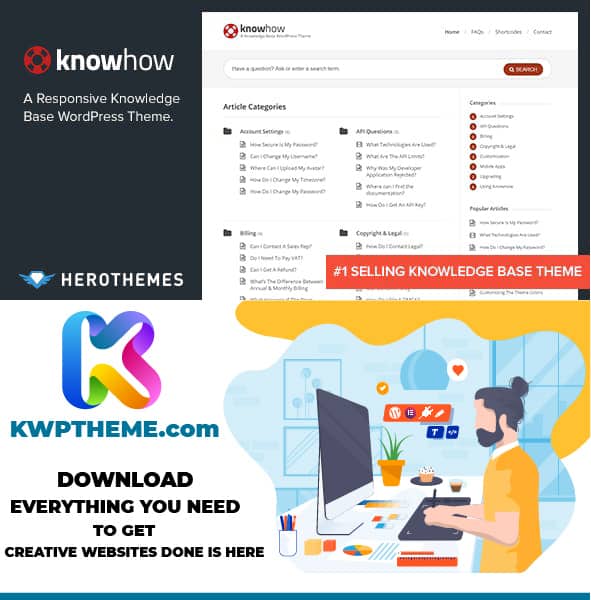KnowHow - A Knowledge Base WordPress Theme Latest - Best Selling WordPress Themes
