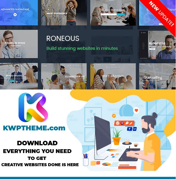 Roneous - Creative Multi-Purpose WordPress Theme Latest - Best Selling WordPress Themes
