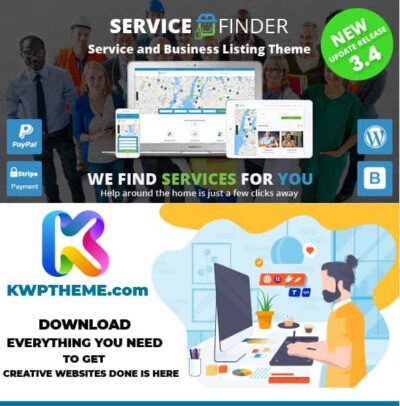 Service Finder - Provider and Business Listing Theme Latest - Best Selling WordPress Themes