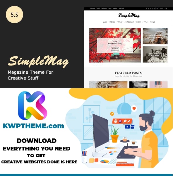 SimpleMag - Magazine theme for creative stuff Latest - Best Selling WordPress Themes