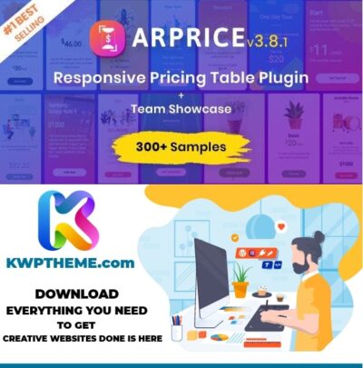 ARPrice - WordPress Pricing Table Plugin Latest - Best Selling WordPress Plugins