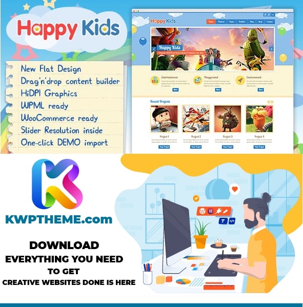 Happy Kids - Children WordPress Theme Latest - Best Selling WordPress Themes