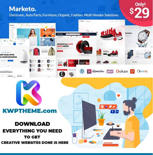 Marketo - eCommerce & Multivendor Marketplace Woocommerce Theme Latest - Best Selling WordPress Themes