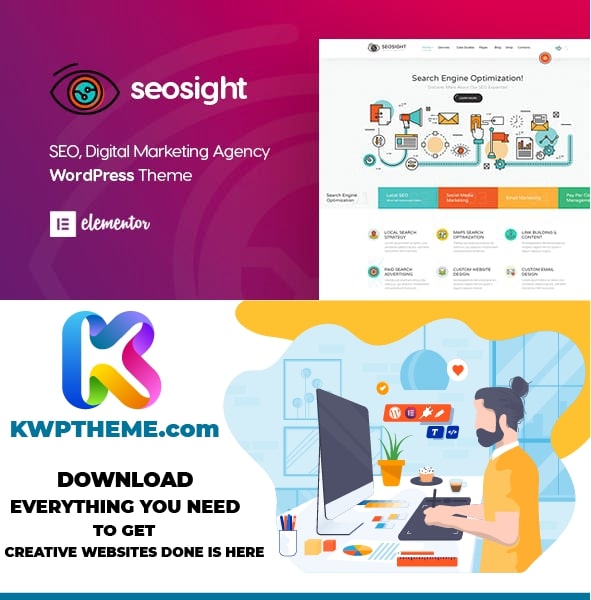 Seosight - Digital Marketing Agency WordPress Theme - Best Selling WordPress Themes