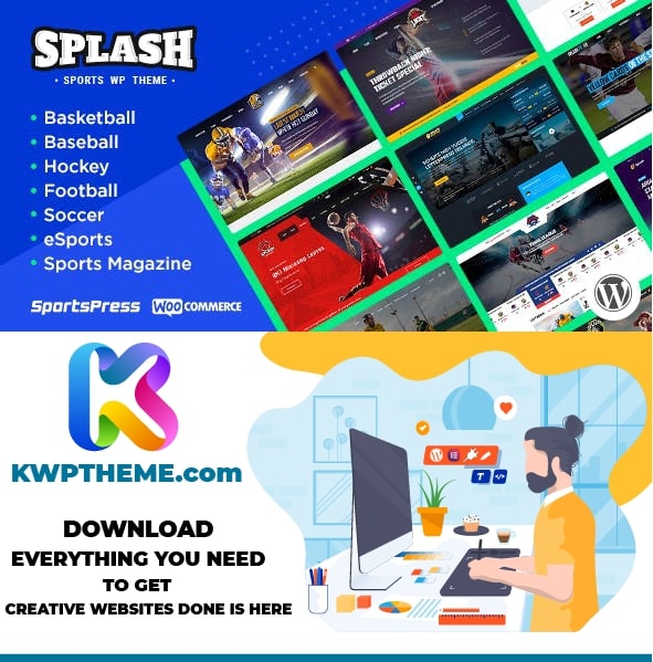 Splash - Sport Club WordPress Theme for Basketball, Football, Hockey Latest - Best Selling WordPress Themes
