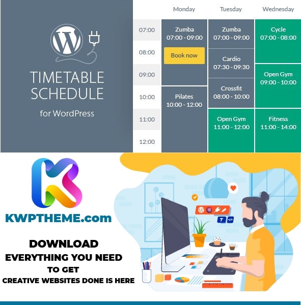 Timetable Responsive Schedule Plugin Latest - Best Selling WordPress Plugins