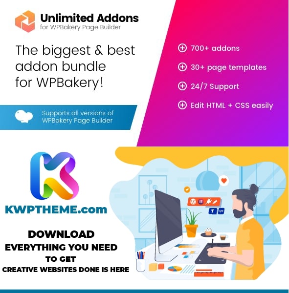 Unlimited Addons for WPBakery Page Builder (Visual Composer) plugin Latest - Best Selling WordPress Plugins