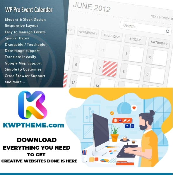 WordPress Pro Event Calendar Plugin Latest - Best Selling WordPress Plugins