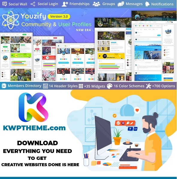 Youzify (formerly Youzer) - BuddyPress Community & User Profile Plugin Latest - Best Selling WordPress Plugins